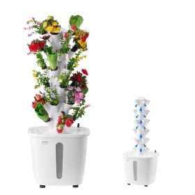 Hydroponic Growing System 30 Pods Indoor Smart Hydroponic Tower Garden with Pump