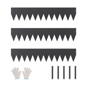 Steel Landscape Edging 3 Packs 40 x 8 in Rust-Resistant Garden Edging Border