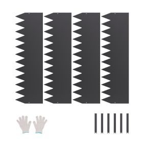 Steel Landscape Edging 4 Packs 40 x 12in Rust-Resistant Garden Edging Border