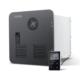 RV Tankless Water Heater 15x15 in Propane Gas 42000BTU with Controller (Color/Heat Output: Black/42000BTU)