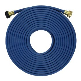 FLORIAX Garden Flat Soaker Hose 1/2 in  More Water Leakage;  Heavy Duty;  Metal Hose Connector Ends;  Save 80% Water Great for Flower beds;  Seed (Length: 50ft)